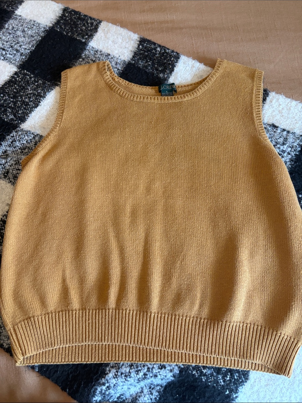 Vintage 90’s? J. Crew 100% cotton sweater vest/ tank